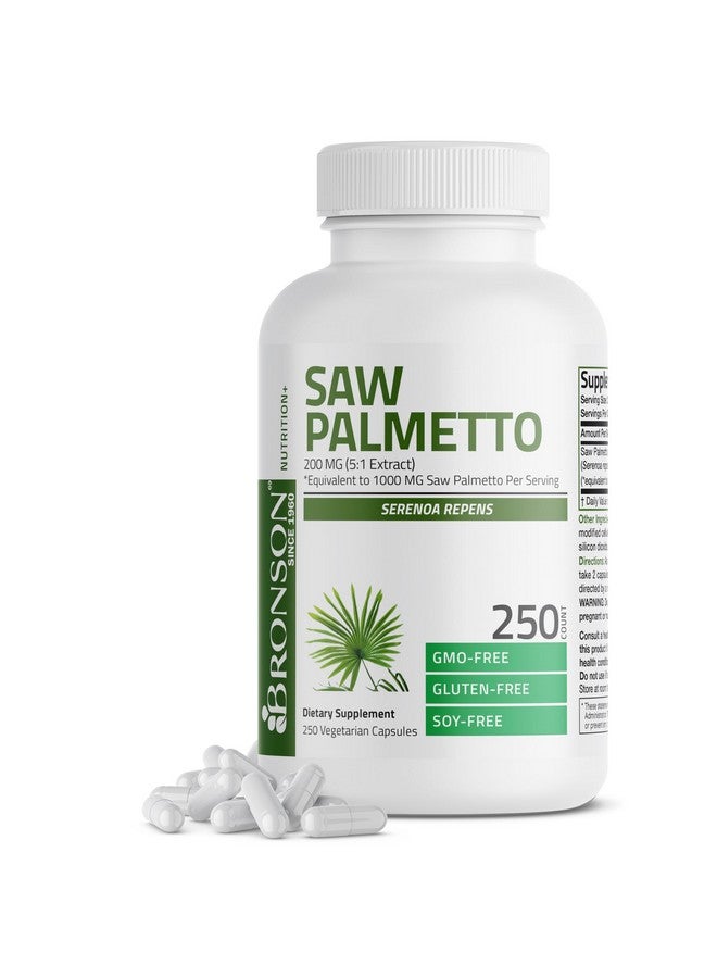 برونسون بالميتو المنشاري القوي يدعم صحة البروستاتا وصحة المسالك البولية - خالي من الكائنات المعدلة وراثيًا، 250 كبسولة نباتية - Image 1