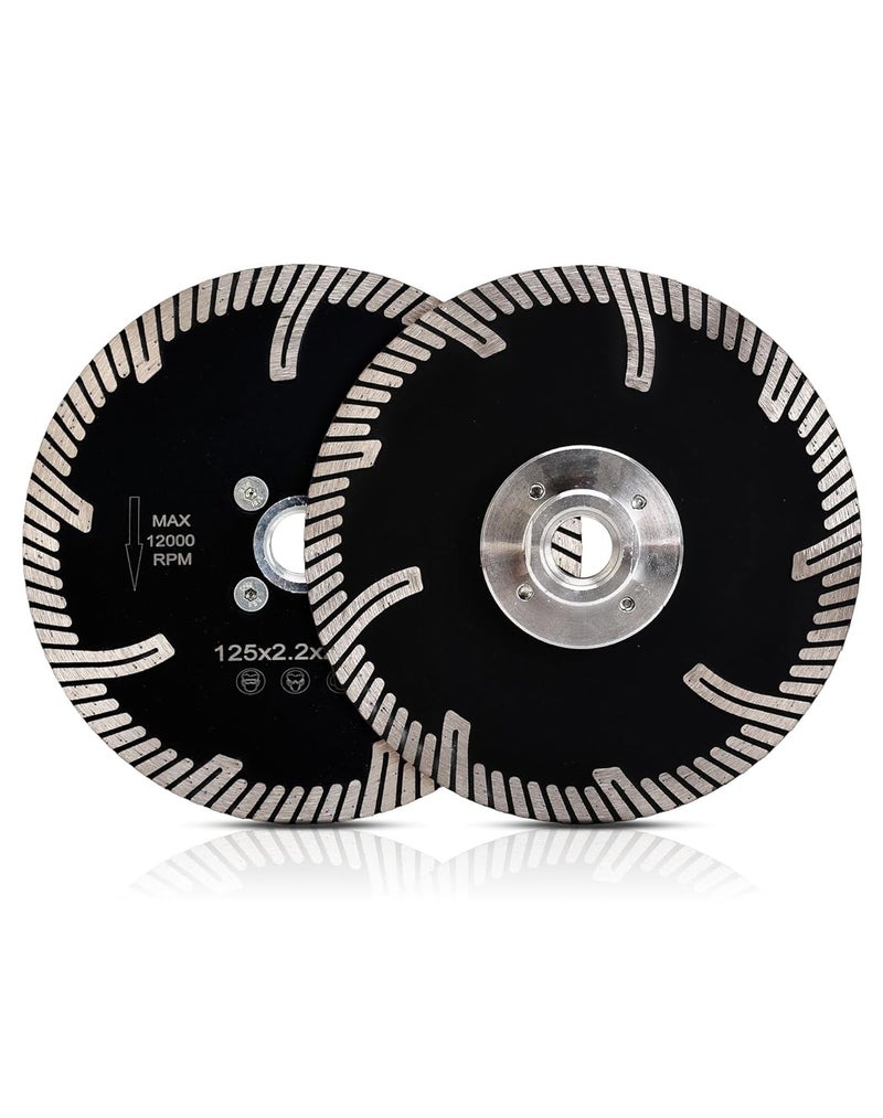 Casaverde 5" Diamond Granite Blade with Removable 5/8-11 Thread Cuts for Granite,Marble,Engineered Stone and Ceramic Tiles - Image 1