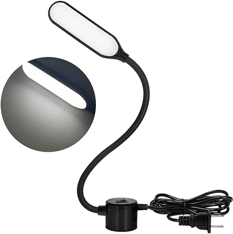Sukee 10W Sewing Machine Light 30 LEDs Lamp with Flexible Gooseneck Magnetic Mounting Base Working Lamp for Home Study Night Work Workbench Lathe Drill Presses 3D PrinterBlack - Image 1