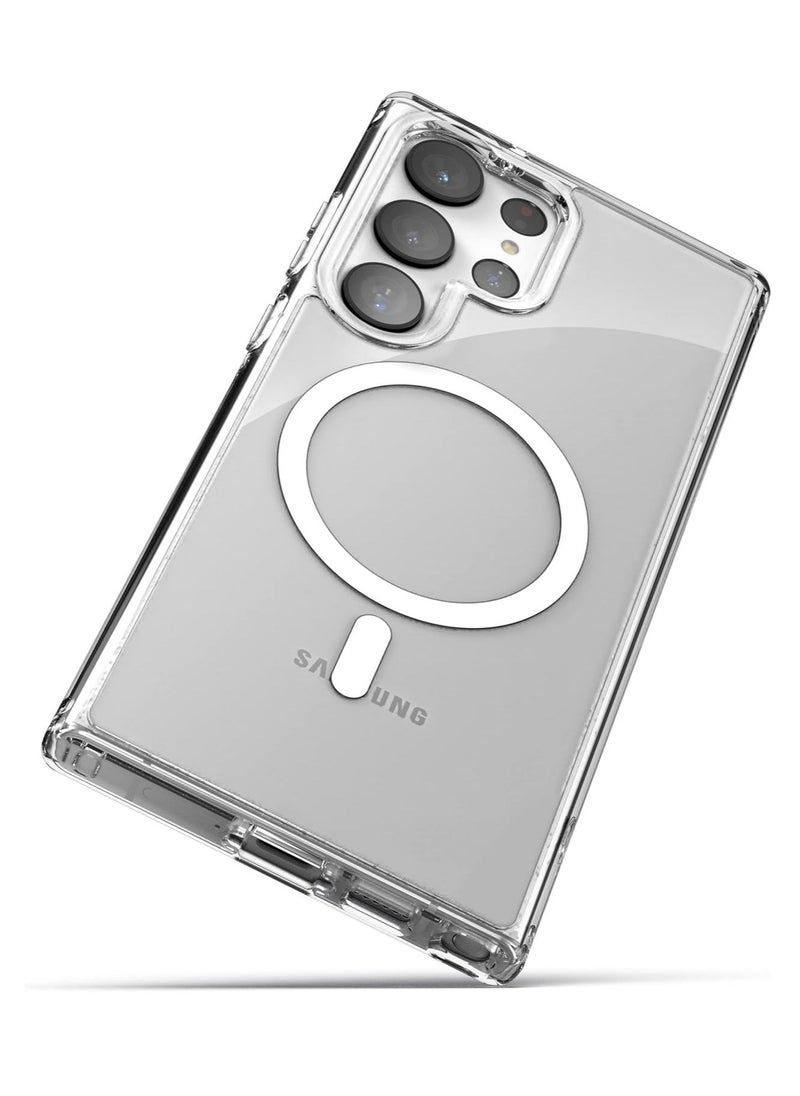 Raxoom Galaxy S23 Ultra Clear Case Mag Safe Magnetic Cover Compatible with Samsung Galaxy S23 Ultra, Shock-Proof Cover Case for Samsung Galaxy S23 Ultra (Magnetic Cove Clear)  - Image 2