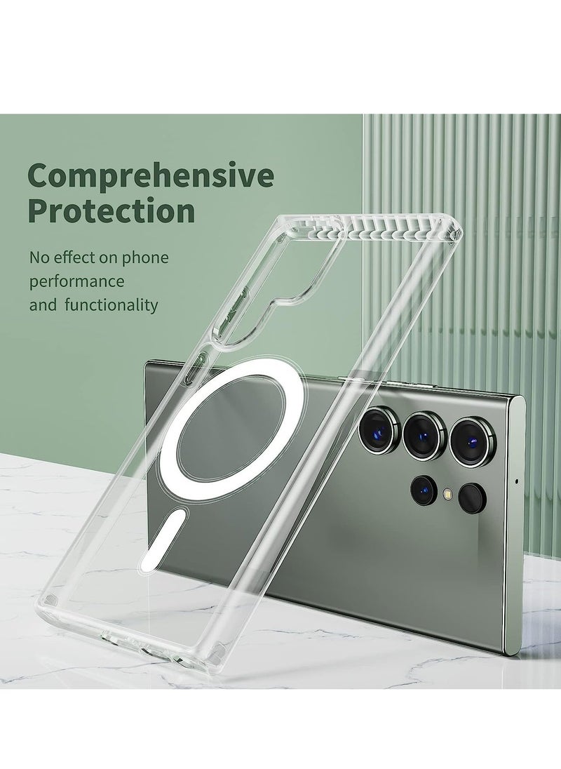 Raxoom Galaxy S23 Ultra Clear Case Mag Safe Magnetic Cover Compatible with Samsung Galaxy S23 Ultra, Shock-Proof Cover Case for Samsung Galaxy S23 Ultra (Magnetic Cove Clear)  - Image 4