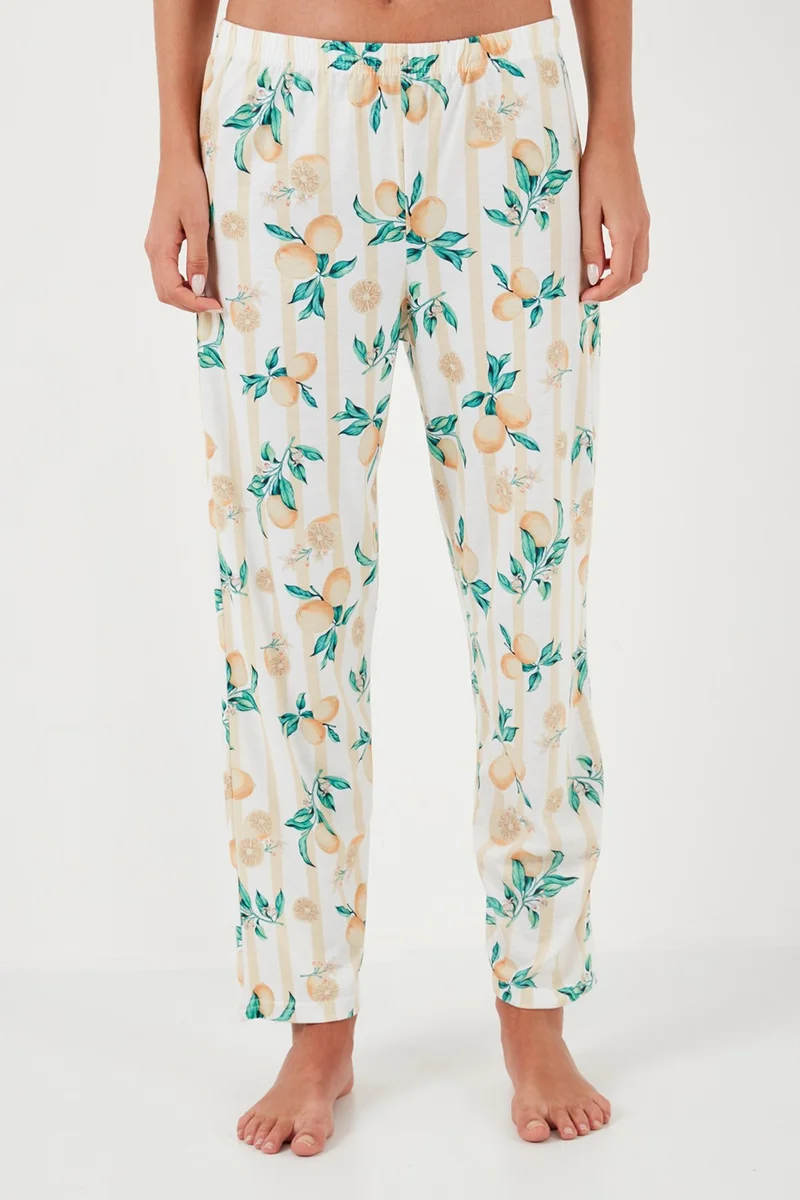 Lela Regular Fit Crew Neck Short Sleeve Pajama Set Women's Pajama Set 65770105