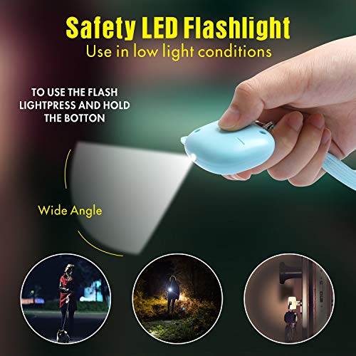 VIGOROAD Safe Sound Personal Alarm, VIGOROAD 2 Pack 130 dB Loud Siren Song Emergency Security Alarm Keychain with LED Light, Personal Sound Safety Siren for Women, Men, Children, Elderly (Blue/Pink) - Image 3