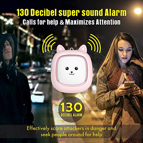 VIGOROAD Safe Sound Personal Alarm, VIGOROAD 2 Pack 130 dB Loud Siren Song Emergency Security Alarm Keychain with LED Light, Personal Sound Safety Siren for Women, Men, Children, Elderly (Blue/Pink) - Image 2