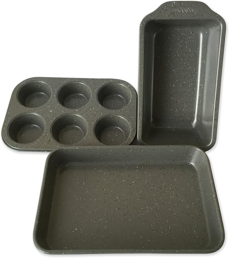 casaWare مجموعة فرن توستر 3 قطع (جرانيت فضي) - Image 2