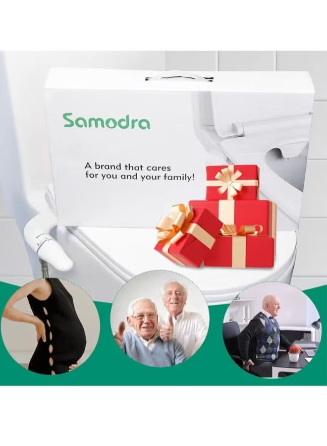 SAMODRA Non-Electric Bidet Toilet Seat Attachment – Self Cleaning Dual Nozzle Bidet with Front & Rear Wash, Adjustable Water Pressure, Easy Install Hygienic Toilet Sprayer - Image 5