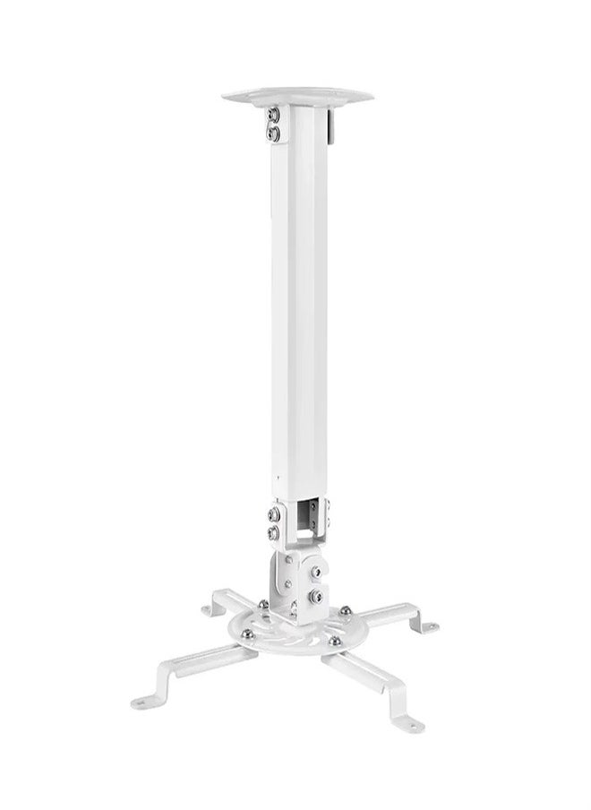 Skill Tech SH 01P Universal Projector Ceiling Mount, Mounting Profile 54mm-320mm, 13.5kg Load Capacity – White  - Image 1