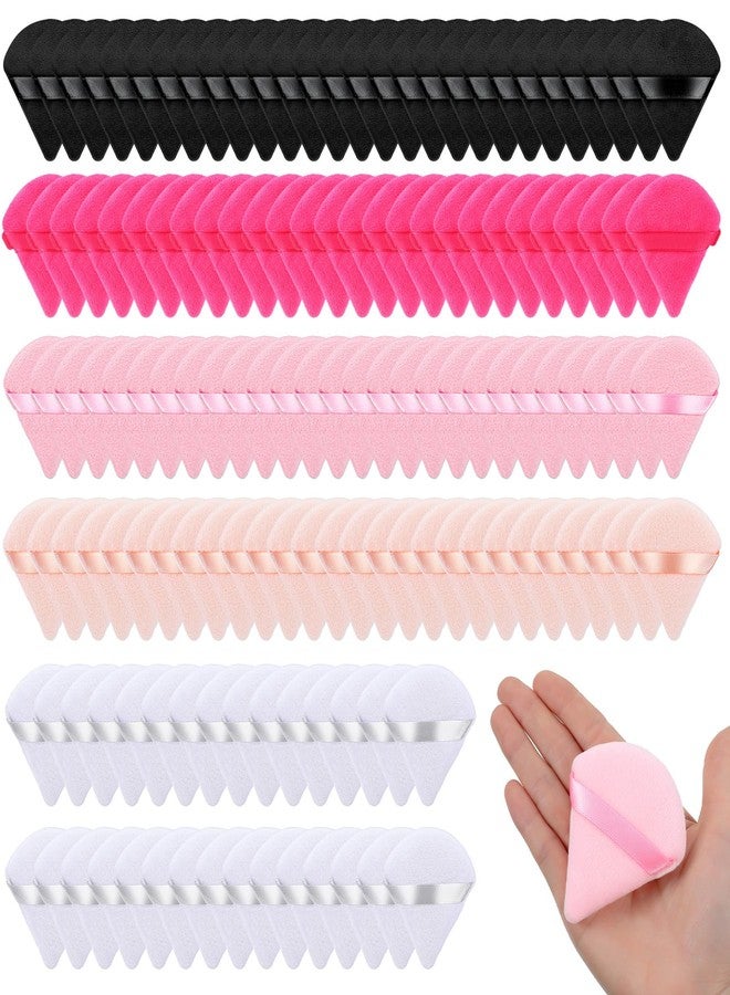 Caeuiciw 150PCS Powder Puffs for Face Powders, Triangle Powder Puff for Loose and Press, Makeup Sponge Powders Applicator for Face and Eye - Image 1