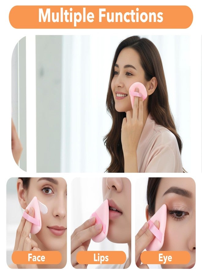 Caeuiciw 150PCS Powder Puffs for Face Powders, Triangle Powder Puff for Loose and Press, Makeup Sponge Powders Applicator for Face and Eye - Image 5