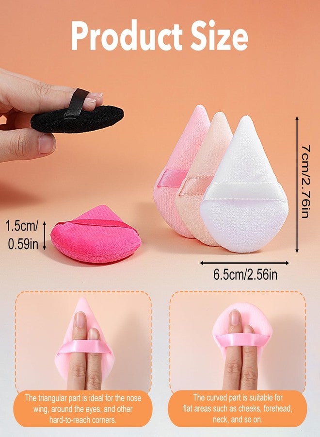 Caeuiciw 150PCS Powder Puffs for Face Powders, Triangle Powder Puff for Loose and Press, Makeup Sponge Powders Applicator for Face and Eye - Image 2