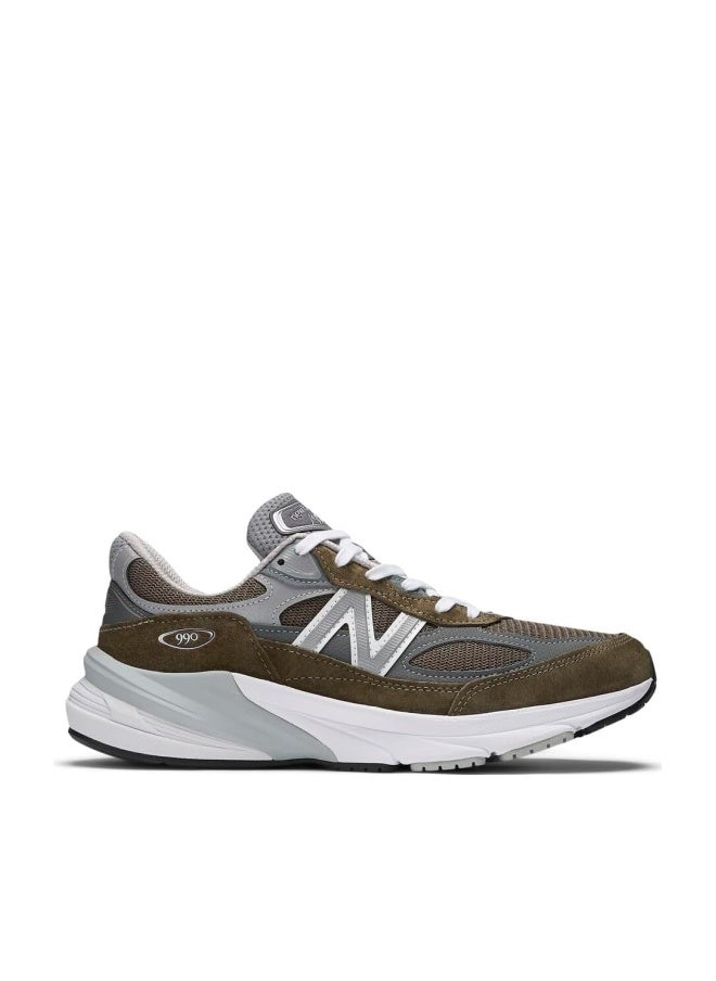 New Balance Made in USA 990 V6 Sneaker - Olive/Grey, 8 X-Wide US Men - Image 1