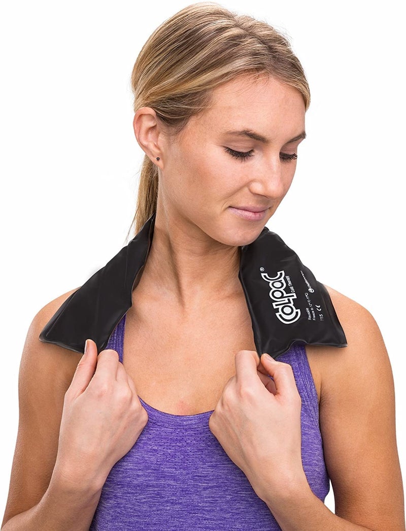 Chattanooga ColPac - Reusable Gel Ice Pack - Black Vinyl - Neck Contour - 21 inches - Cold Therapy - Knee, Arm, Elbow, Shoulder, Back - Aches, Swelling, Bruises, Sprains, Inflammation - Image 3