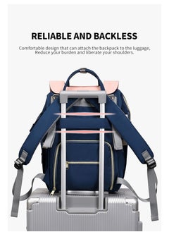 Majestic 135 Baby Maternity Diaper Elegant Waterproof Multifunctional large capacity backpack bag - Blue  - Image 5