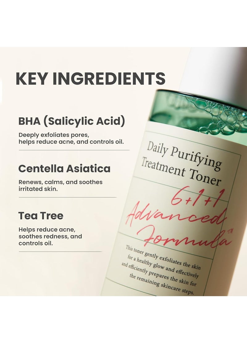 AXIS-Y Daily Purifying Treatment Toner - BHA and Salicylic Acid - Centella Asiatica & Tea Tree - 200ml - Image 3