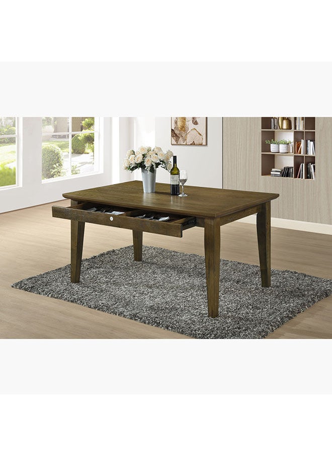 Home Box - Mocha 6-Seater Dining Set With Bench 78.3x91.4x152.4 cm - Image 1