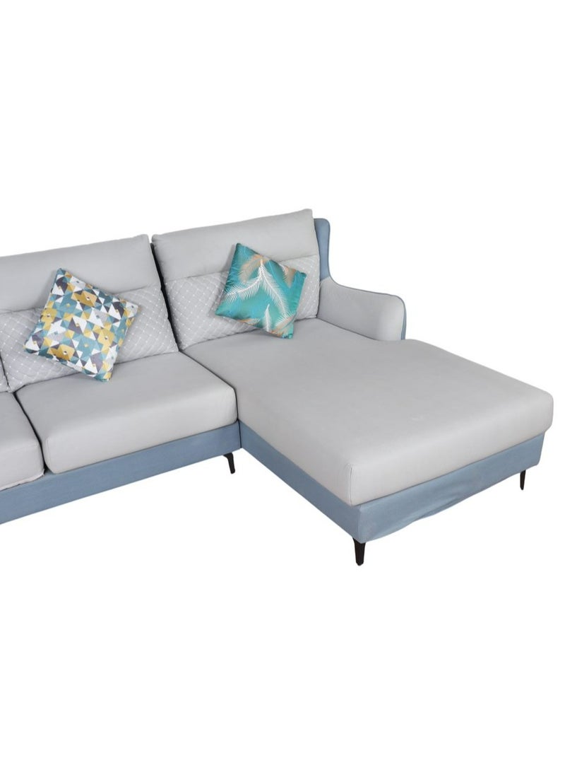 HOMEVEO - Comfortable 3-seater high-back corner sofa set, size 2.7 x 1.7 meters - Image 1