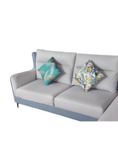 HOMEVEO Comfortable 3-seater high-back corner sofa set, size 2.7 x 1.7 meters  - Image 3