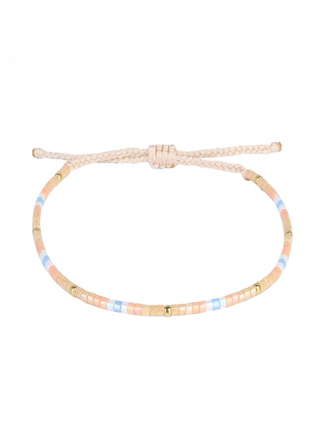 KELITCH Women Friendship Bracelets Miyuki Beads Strand Bracelets Handmade Fashion 3 Pcs Pearl Bracelets Bangles - Image 5