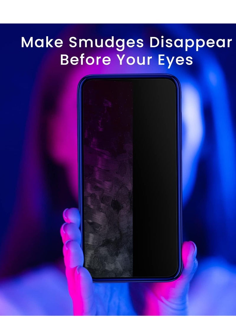 CARE AND SMILE CARE AND SMILE Screen Cleaner Mist Sterilization Disinfection Disinfection Spray with Microfiber Cloth Safe For Phones Laptops Tablets Includes Refill Grey  - Image 5