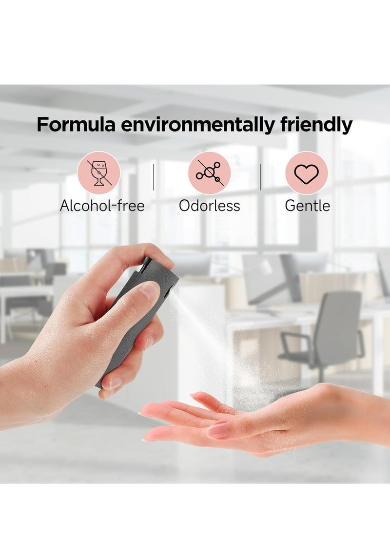 CARE AND SMILE - CARE AND SMILE Screen Cleaner Mist Sterilization Disinfection Disinfection Spray with Microfiber Cloth Safe For Phones Laptops Tablets Includes Refill Grey - Image 1