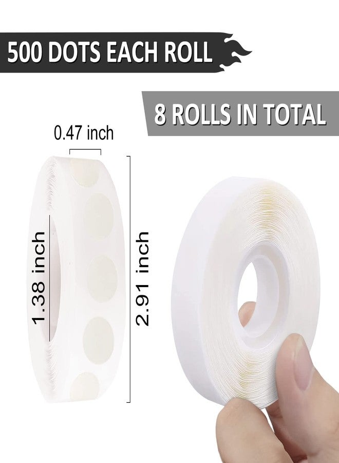 WISYOK 4000 Pcs Glue Points for Balloons, Removable Double-Sided Adhesive Points, Craft, Wedding Decoration Point Stickers - Image 2