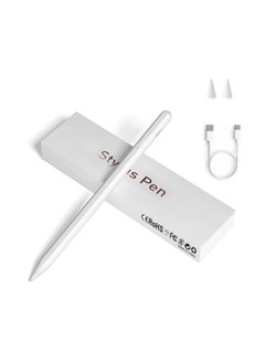 Generic Universal Stylus Pen for Touch Screens – Fine Point iPad Pencil with Magnetic Adsorption (White)  - Image 1