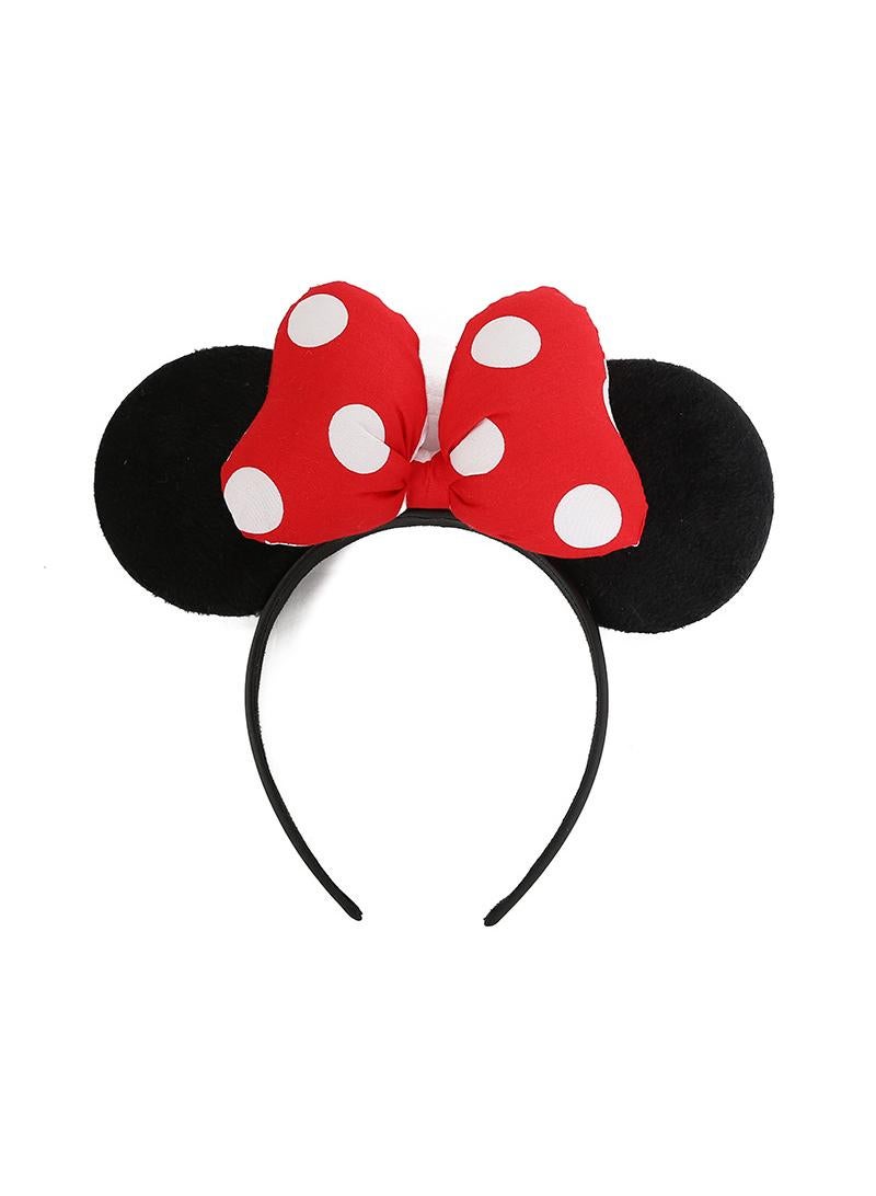 Y&D 12-Piece Mickey Minnie Mouse Costume Headbands Festival Performance Bow Headband For Girl - Image 3