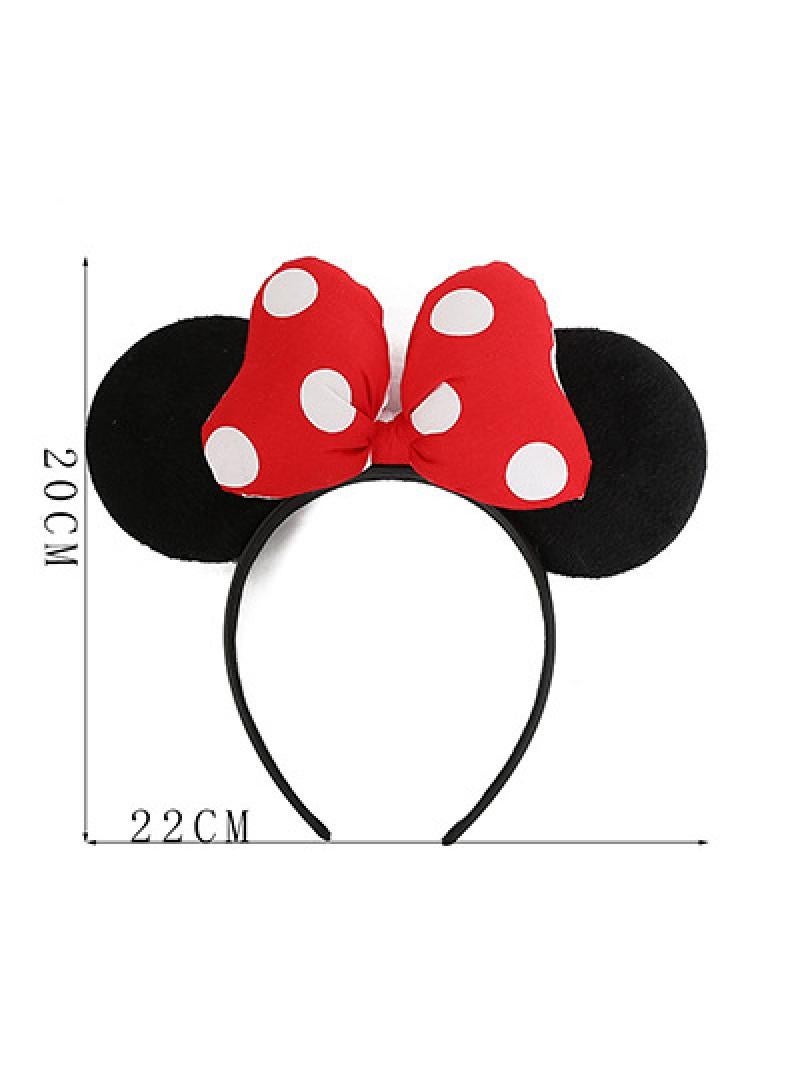 Y&D 12-Piece Mickey Minnie Mouse Costume Headbands Festival Performance Bow Headband For Girl - Image 5
