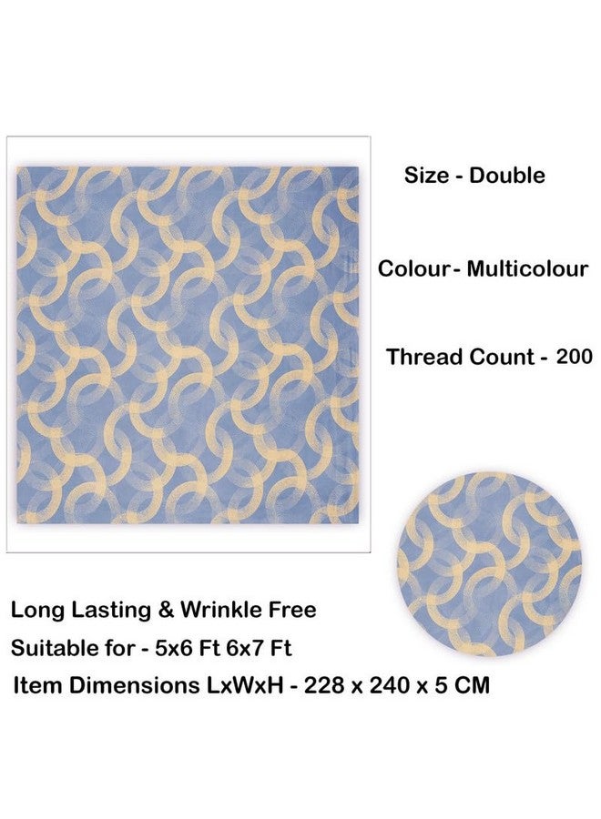 BSB HOME BSB HOME Premium Pure Cotton 220 TC Flat Double Bed Bedsheets for Summer Breathable | Wrinklefree (Size-220 x 230 Cm) with 2 Pillow Covers (Size-18 X 28 Inches, Grey and Beige)  - Image 5