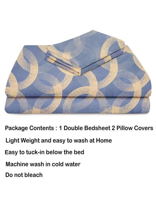 BSB HOME BSB HOME Premium Pure Cotton 220 TC Flat Double Bed Bedsheets for Summer Breathable | Wrinklefree (Size-220 x 230 Cm) with 2 Pillow Covers (Size-18 X 28 Inches, Grey and Beige)  - Image 4