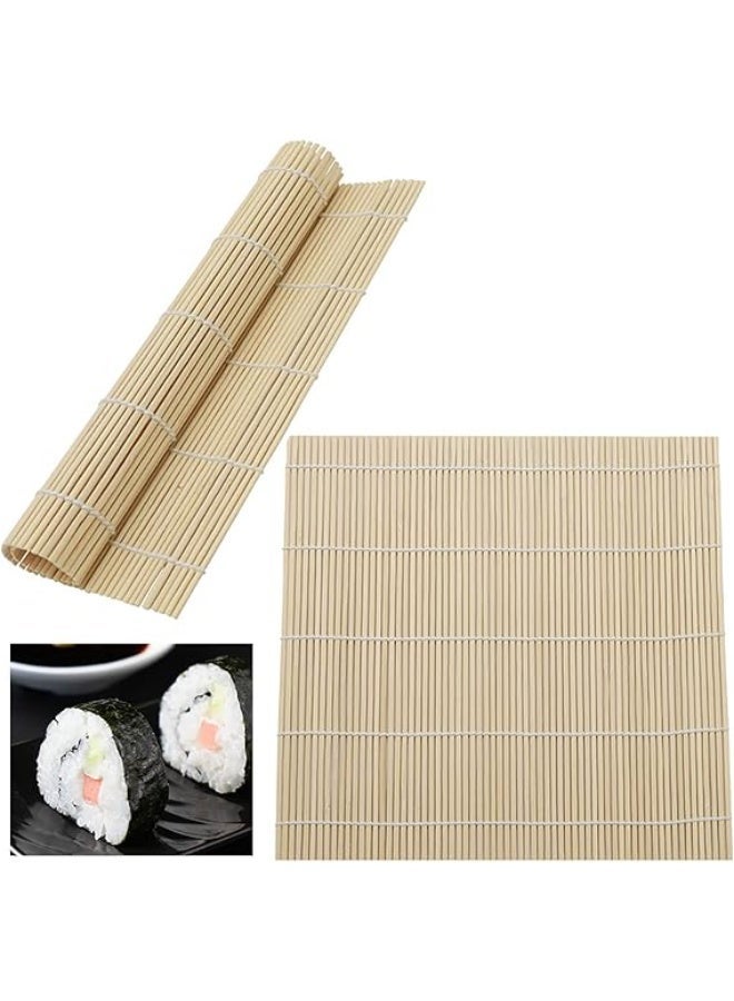 Bamboo Sushi Rolling Mat Sushi Making Tool Sushi Maker Reusable Rolling Sushi Mat DIY Sushi Making Kit for Beginners and Sushi DIY Lovers - Image 1