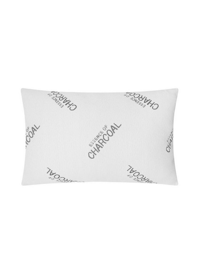 Safdie & Co. Charcoal Matelasse Rectangular Queen Pillow White and Grey 30 x 20 Inch 63050.Z.01  - Image 1