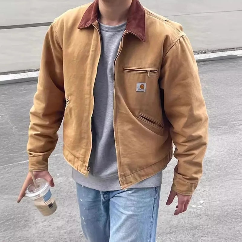 carhartt Heavyweight Unisex Jacket with Lapel Collar and Star Pattern for Fall/Winter - Image 3