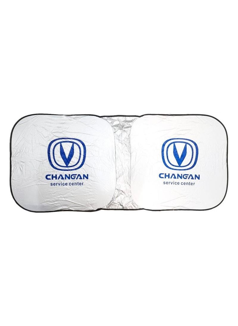Changan - CHANGAN Car Sunshade UV Rays and Heat Protector Sun Visor Foldable Keep Your Vehicle Cool Blocks UV Rays, Car Windshield Sunshade - Image 1