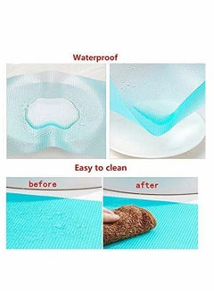 Excefore 6 Pcs Refrigerator Mats,EVA Refrigerator Liners Washable Can Be Cut Refrigerator Pads Fridge Mats Drawer Table Placemats,Shelves Drawer Table Mats,Size 17.6"x11.3",Red/2 Green/2 Blue/2  - Image 3
