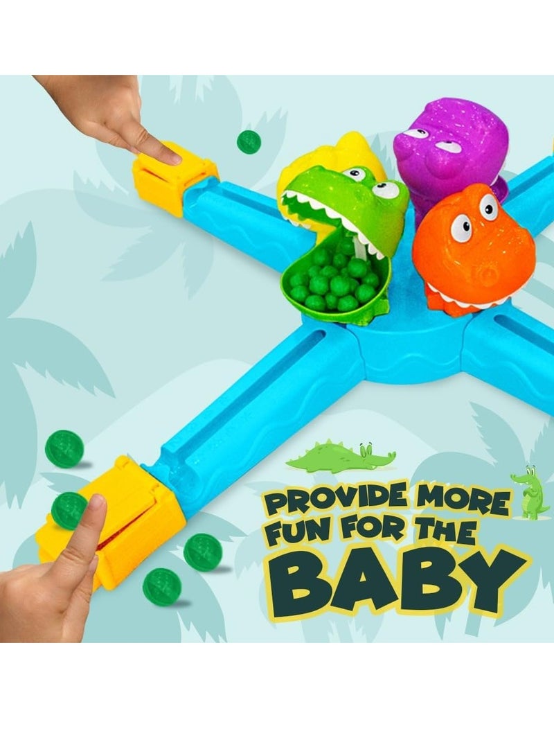 UKR Hungry Crocodile Launchers Electronic Board Game for Kids, Hand-Eye Coordination, Interactive Fun, Engaging Activity for 2 to 4 Players, Ages 3+, 60 x 60 x 5 cm, Multicolor - Image 5
