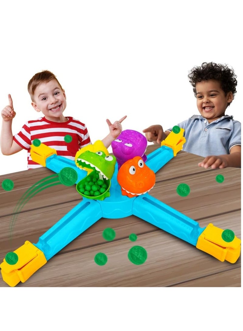 UKR Hungry Crocodile Launchers Electronic Board Game for Kids, Hand-Eye Coordination, Interactive Fun, Engaging Activity for 2 to 4 Players, Ages 3+, 60 x 60 x 5 cm, Multicolor - Image 2