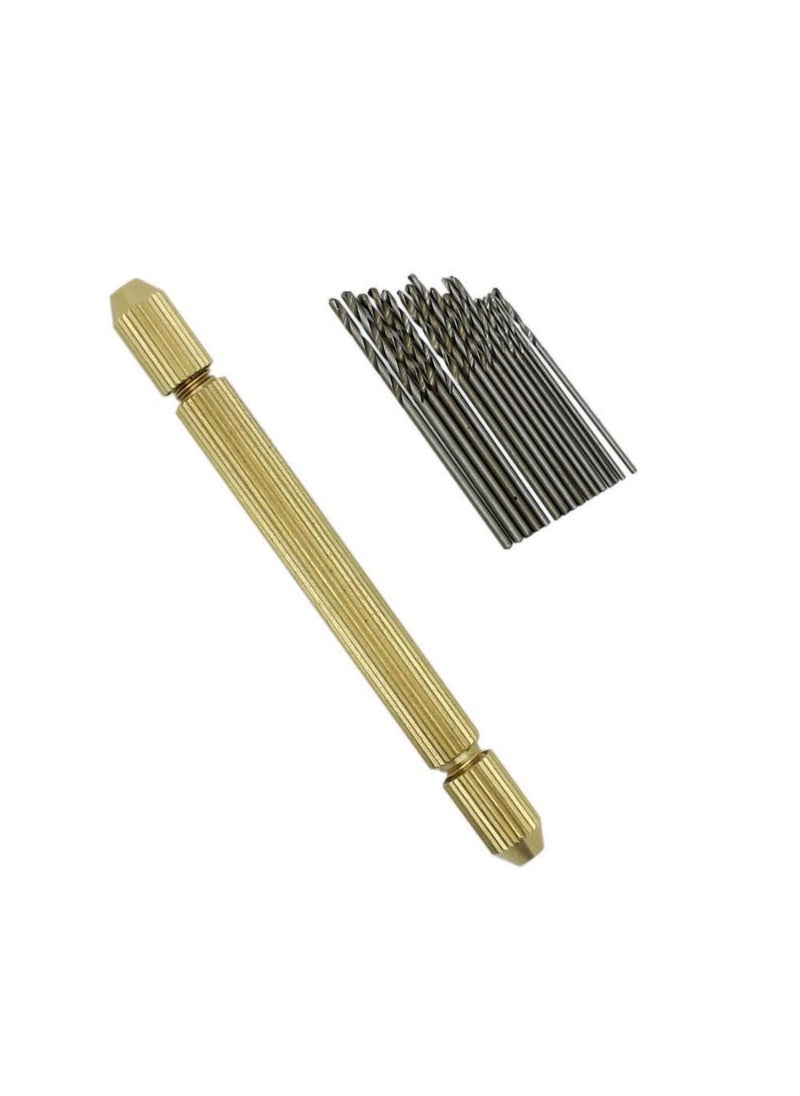DIY Crafts DIY Crafts Pack Of 17 Pcs Design No 1 Dual Side Brass Pin Vise Drilling Pack Of 17 Pcs Design No 1  - Image 3