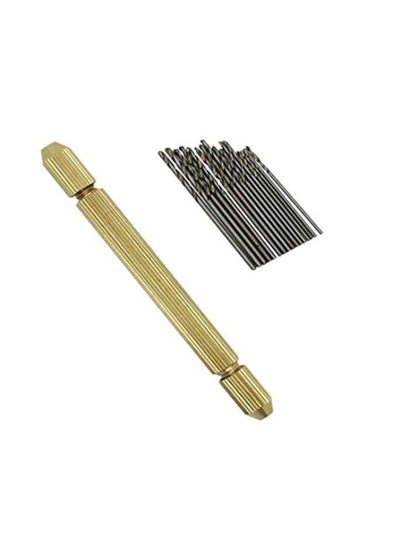 DIY Crafts DIY Crafts Pack Of 17 Pcs Design No 1 Dual Side Brass Pin Vise Drilling Pack Of 17 Pcs Design No 1  - Image 1
