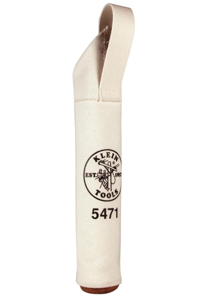 Klein Tools 5471 Canvas Electrode Bag with Leather Bottom - Durable and Heat-Resistant - Image 1