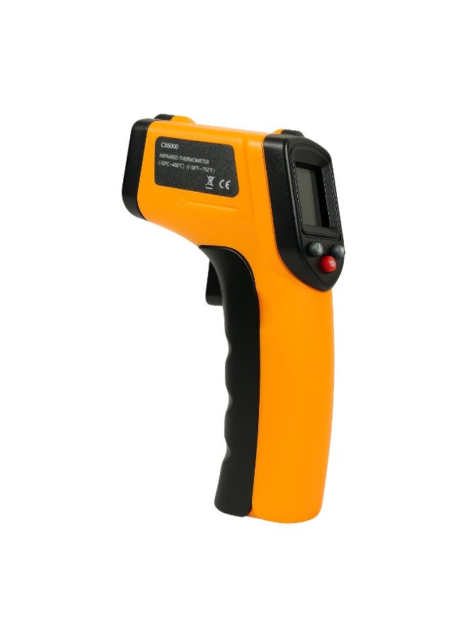 Infrared Thermometer, Digital Non-Contact Laser Temperature Gun for Cooking, HVAC, Automotive, Industrial & Home Use, Wide Measuring Range -50°C to 400°C (-58°F to 752°F), Adjustable Emissivity, Includes 2 AAA Batteries CX6000 - Image 2