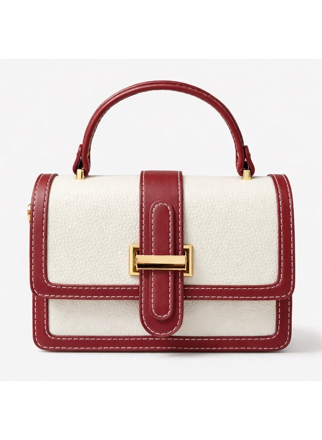 شنطة يد نسائية أبيض × أحمر - Image 2
