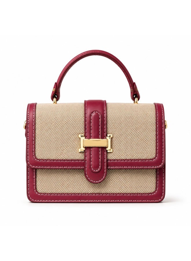 شنطة يد نسائية أبيض × أحمر - Image 2