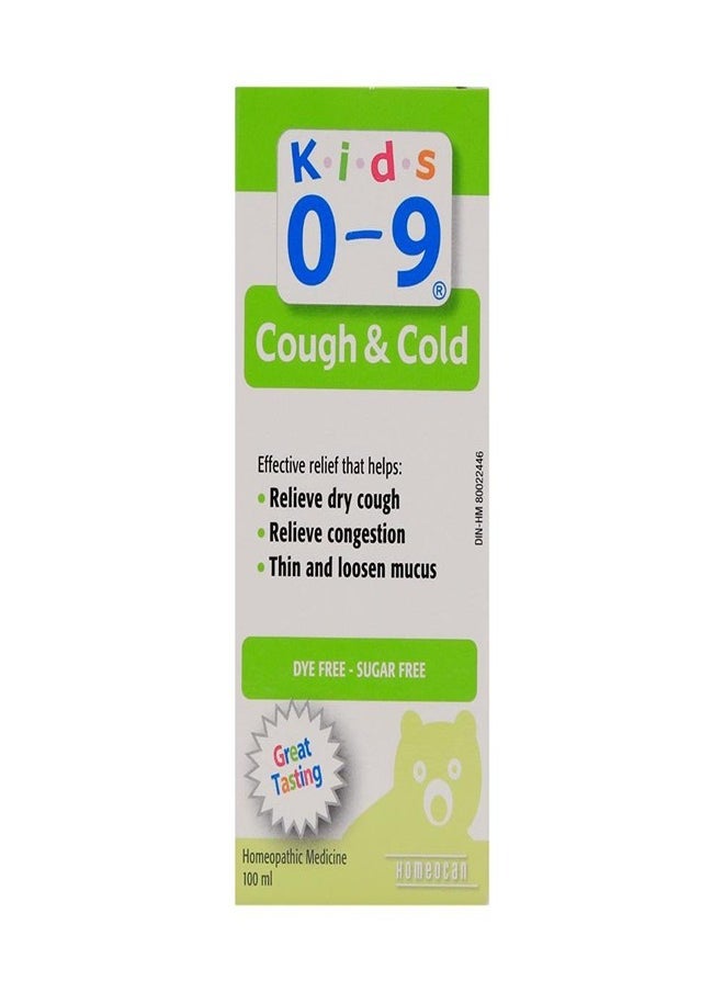 Kids 0-9 - Kids 0-9 Cough And Cold Herbal Syrup 100 ML - Image 1