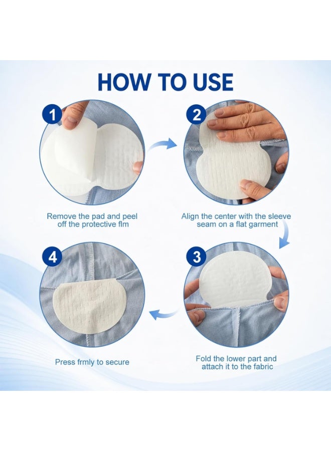 20 Packs Underarm Sweat Pads, Armpit Sweat Pads for Women and Men, Disposable Underarm Pads for Sweating Women, Invisible Fit, Effectively Prevents Sweating, Stay Fresh all Day - Image 3