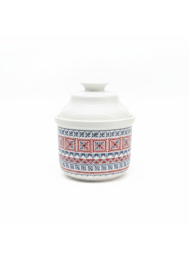 AKDC LUHPAR CERAMI SUGAR POT W/LID 12CM - Image 1