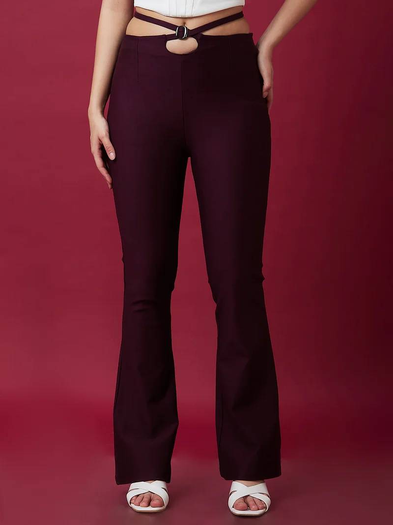 جلو باص جلوبس تريجينج نسائي بخصر مرتفع ورباط