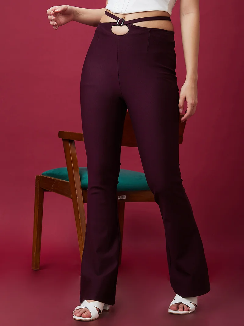 جلو باص جلوبس تريجينج نسائي بخصر مرتفع ورباط