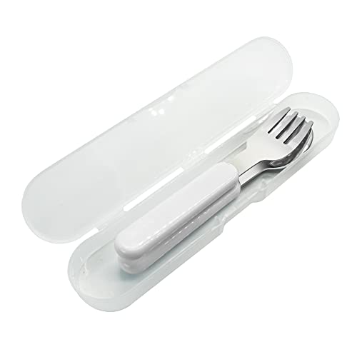 VANRA 2-Piece Children Fork And Spoon Set 18/10 Stainless Steel Child Flatware Set Kids Utensils Set with Case for Lunch Box - Image 5