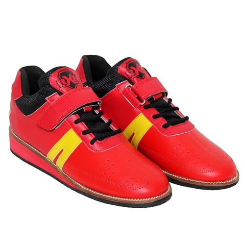 RXN Lifter Weightlifting Shoes for Mens (RED, 5) - Image 1